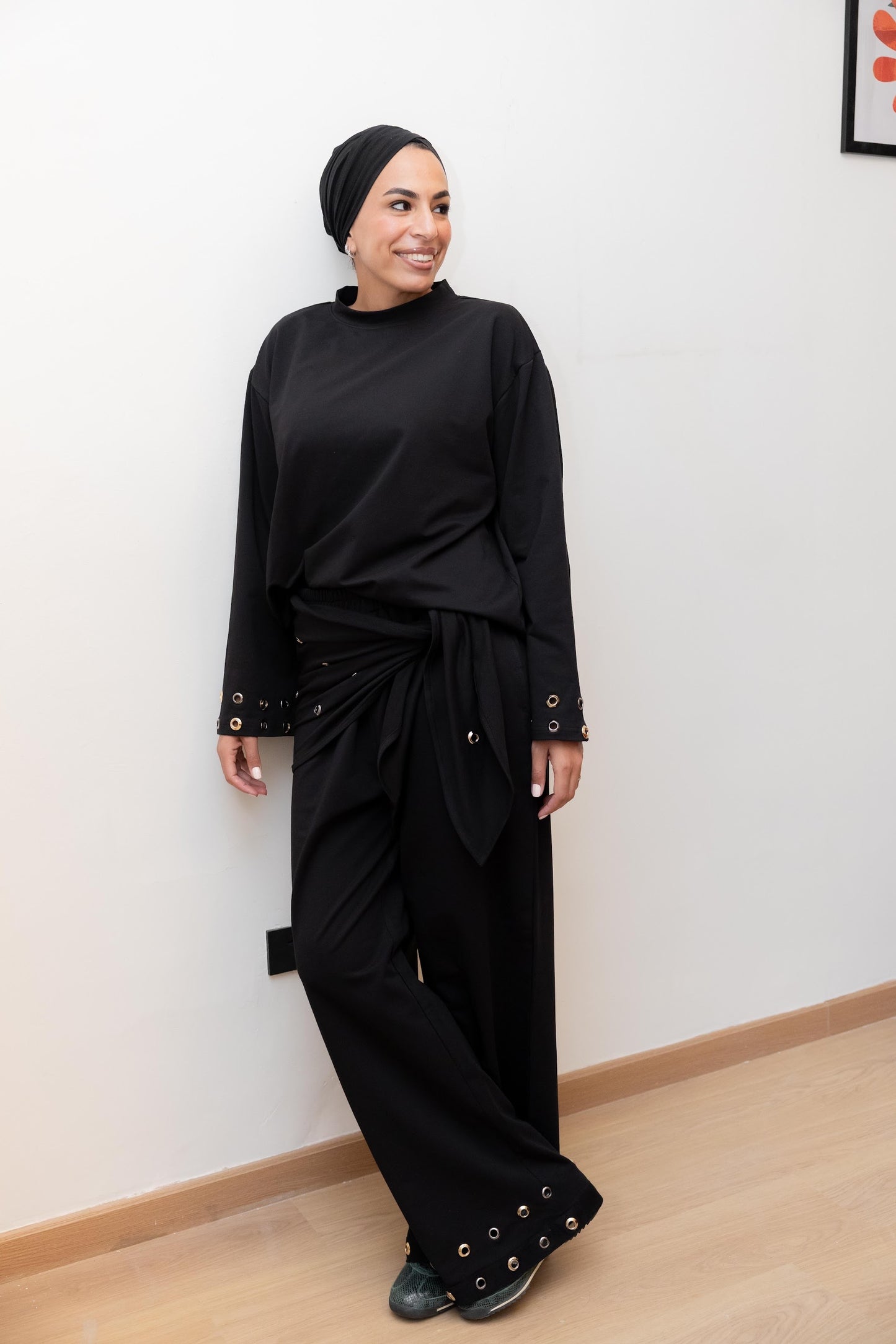 Eyelets oversized t-shirt