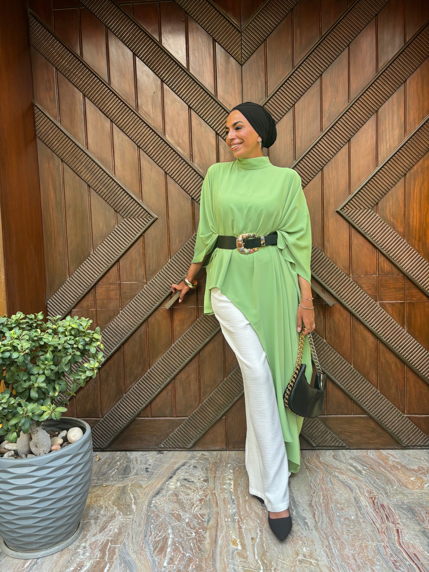 Asymmetrical blouse