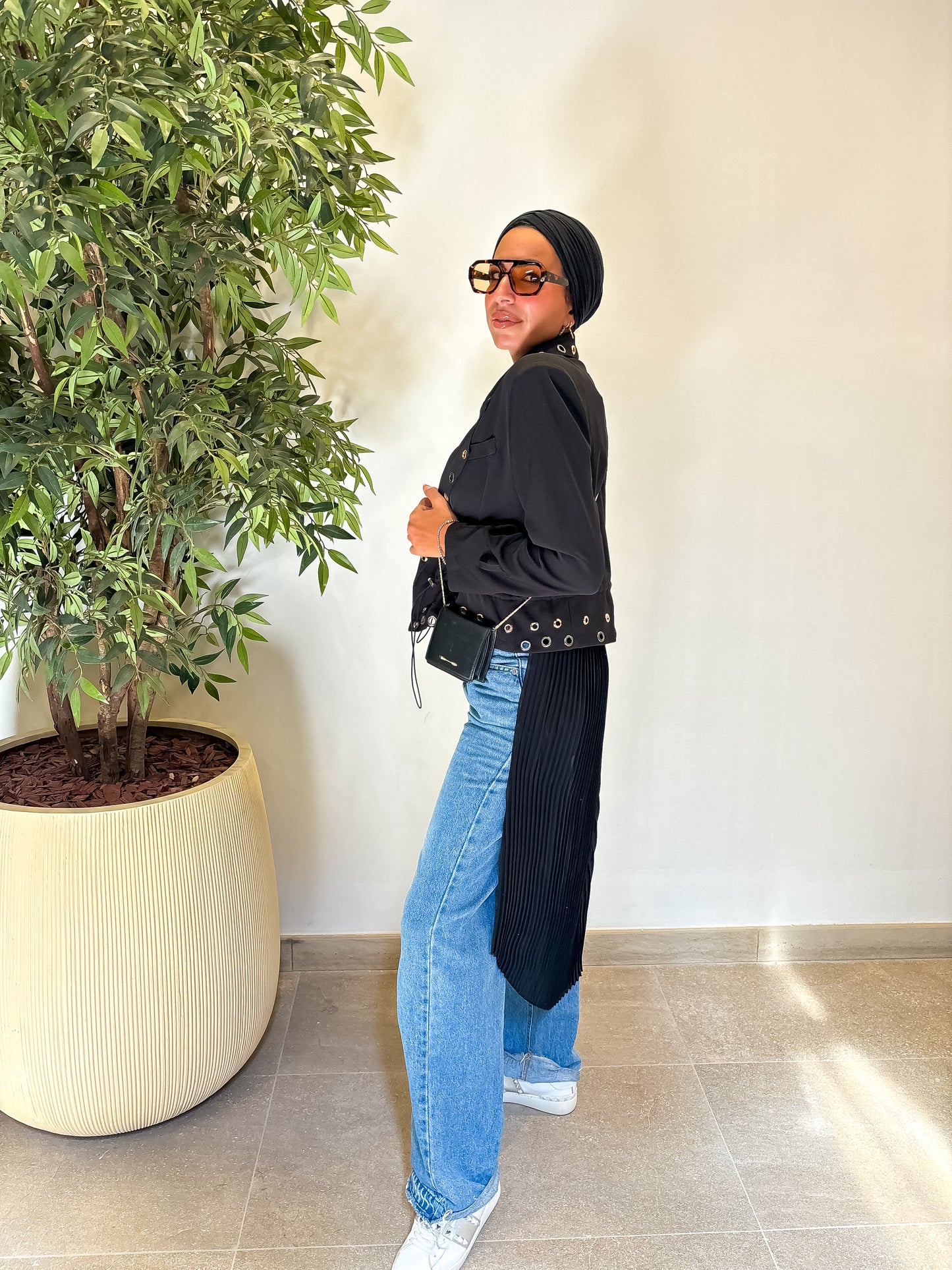 High low blazer