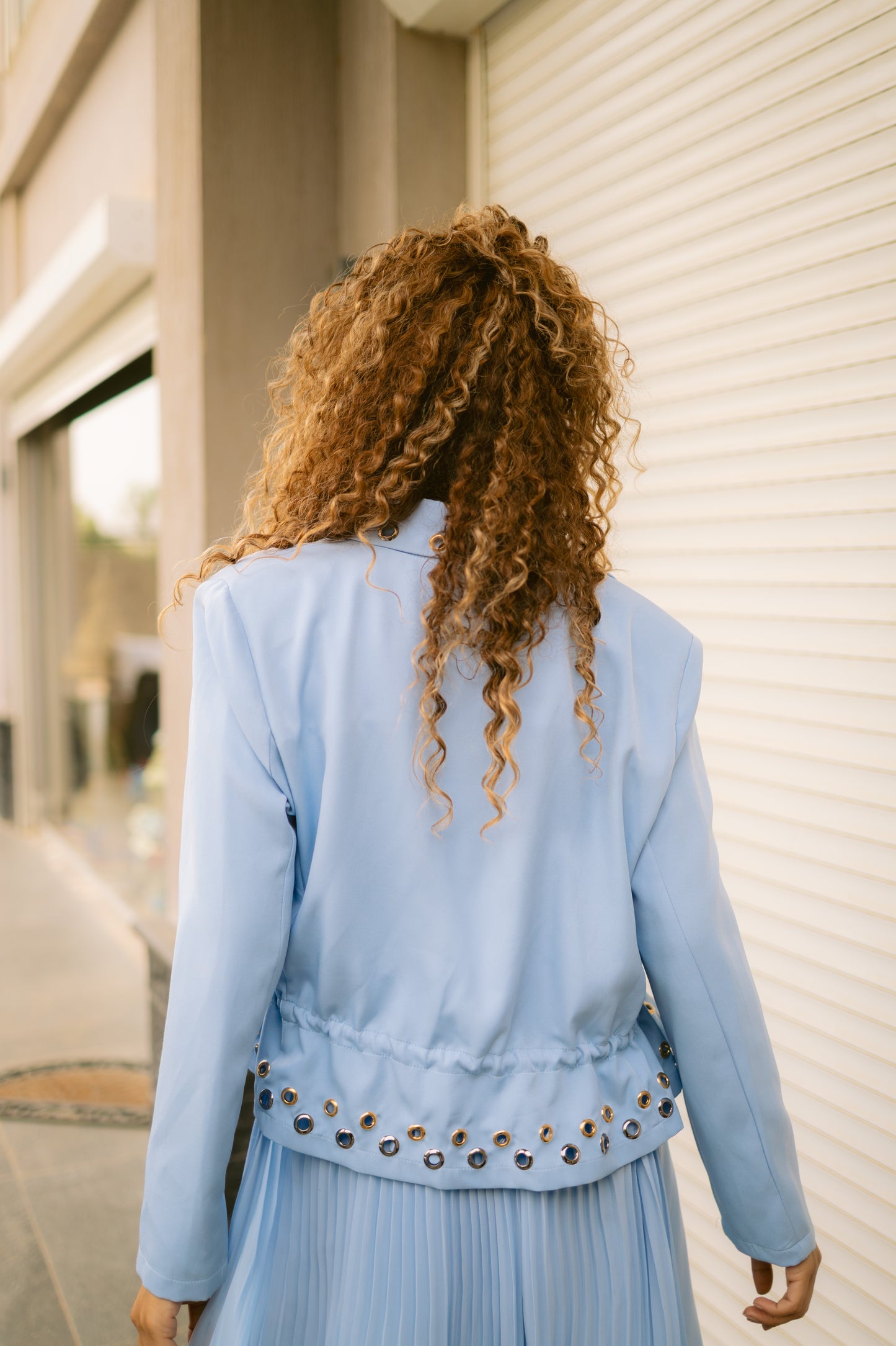 High low blazer