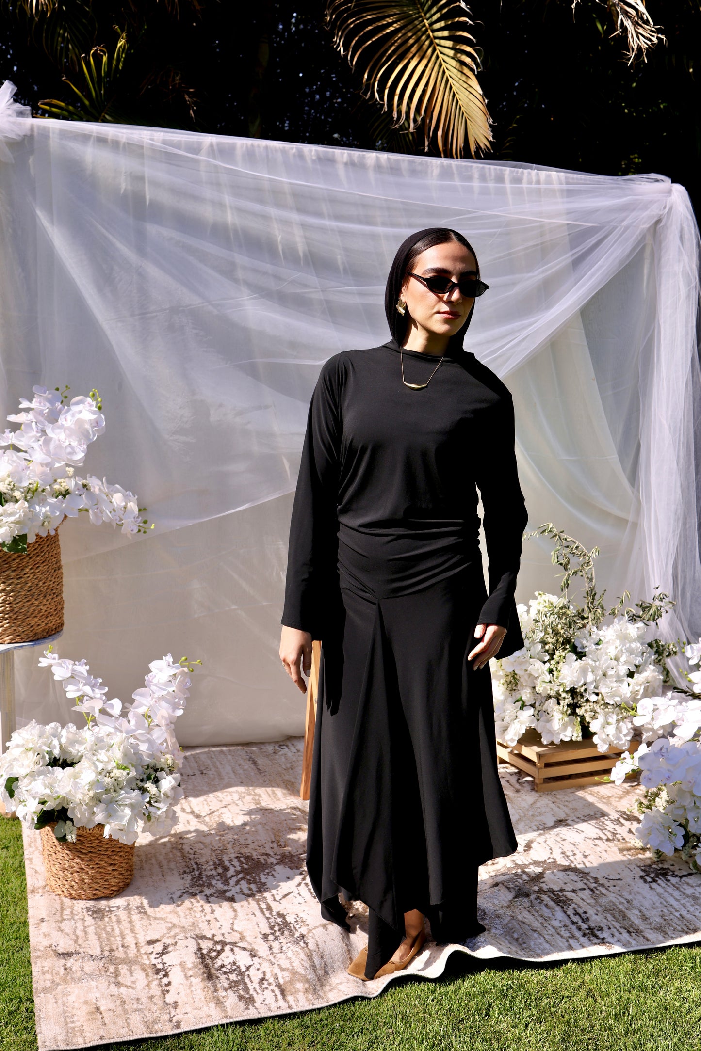 Asymmetrical dress(Long sleeves)