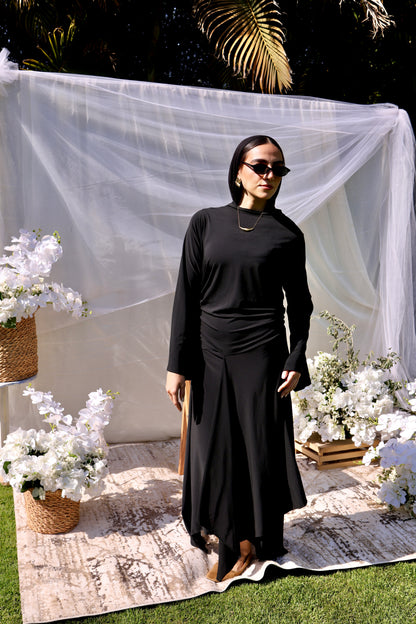 Asymmetrical dress(Long sleeves)