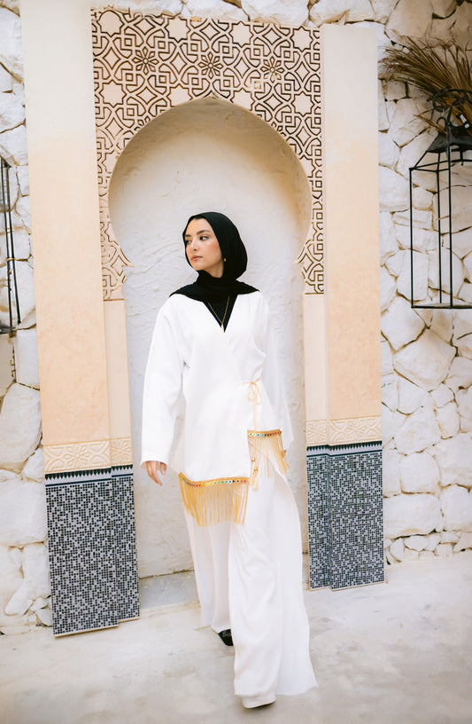 Multi way blazer-White