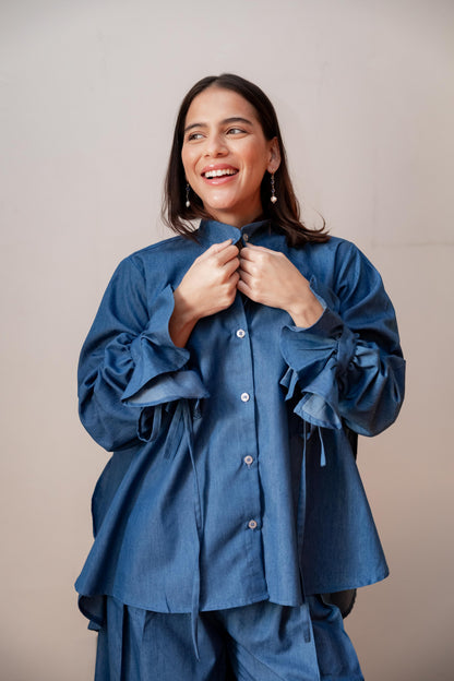 Light denim set