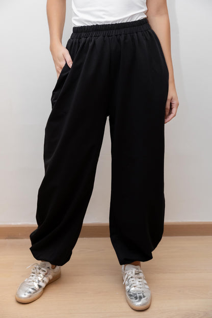 Eyelets balloon pants