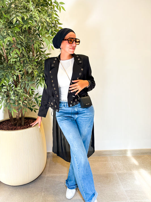 High low blazer