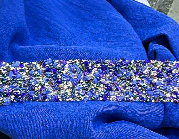 Embellished set- Royal blue