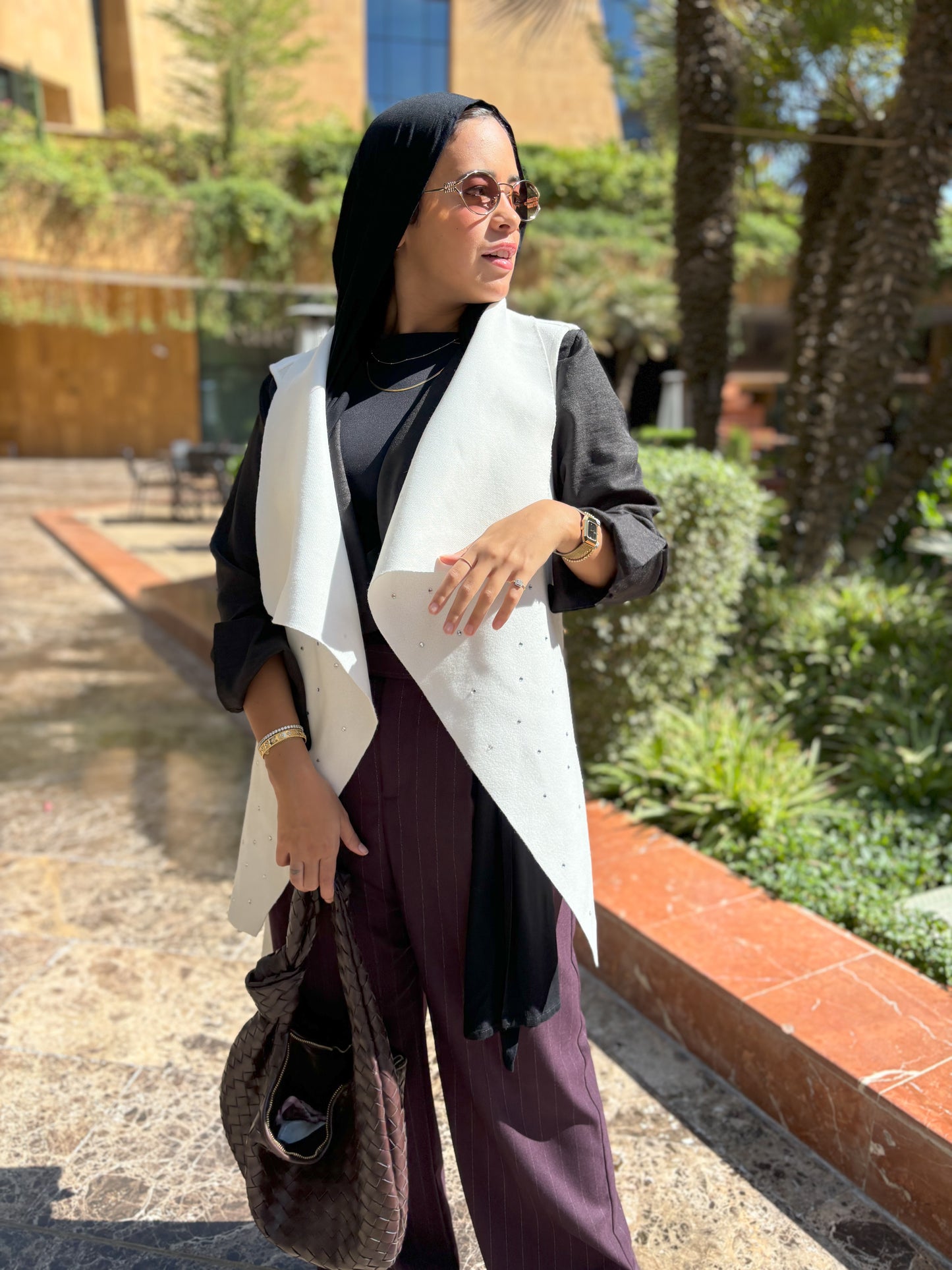 Asymmetrical vest